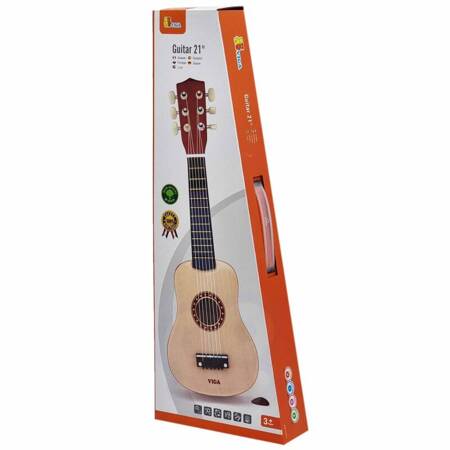  Drewniana Gitara dla dzieci Naturalna VIGA TOYS