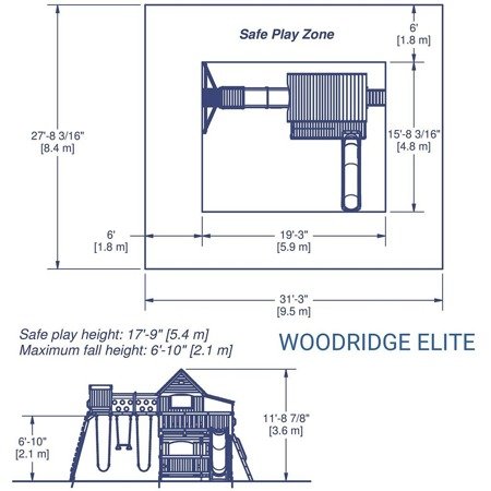 Cedrowy Plac Zabaw Woodridge Elite  Backyard Discovery 1801080