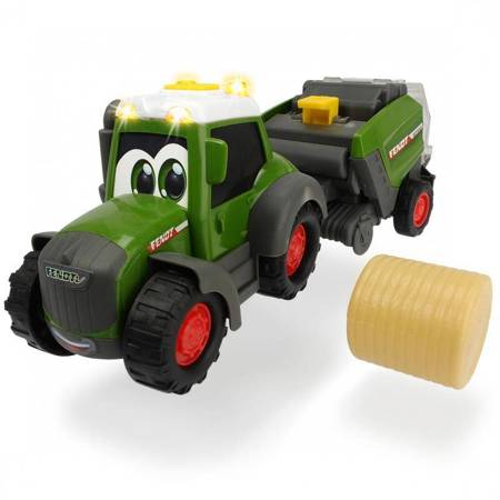 DICKIE ABC Happy Fendt Traktor i maszyna do belowania