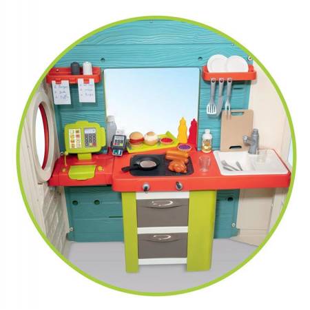 Duży Domek Ogrodowy dla Dzieci Kuchnia Szefa Restauracja + Barek - domki dla dzieci do ogrodu