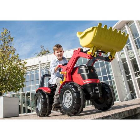 Rolly Toys Traktor na Pedały X-Track z Łyżką Ciche Koła PREMIUM 