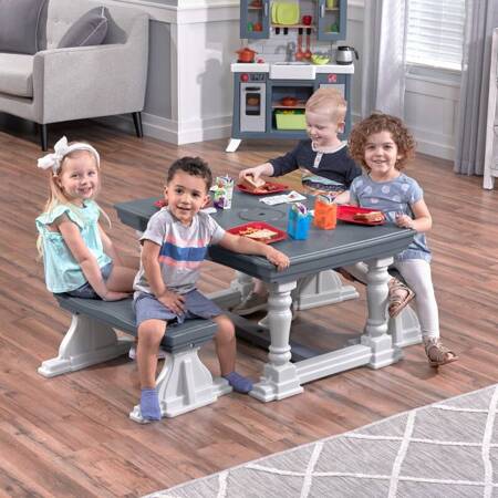Stół Piknikowy Zestaw Meble Ogrodowe dla Dzieci STEP2