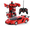 Auto Robot Transformers 2w1 Pilot R/C Światło Dźwięk Drift Czerwony